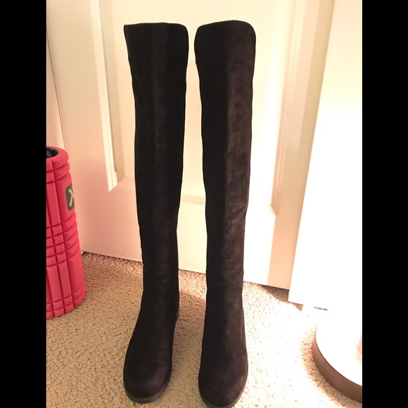 Stuart Weitzman 5050 suede boots Over-the-knee - Picture 6 of 8